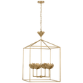 Alberto Large Open Cage Lantern | Antique-Burnished Brass