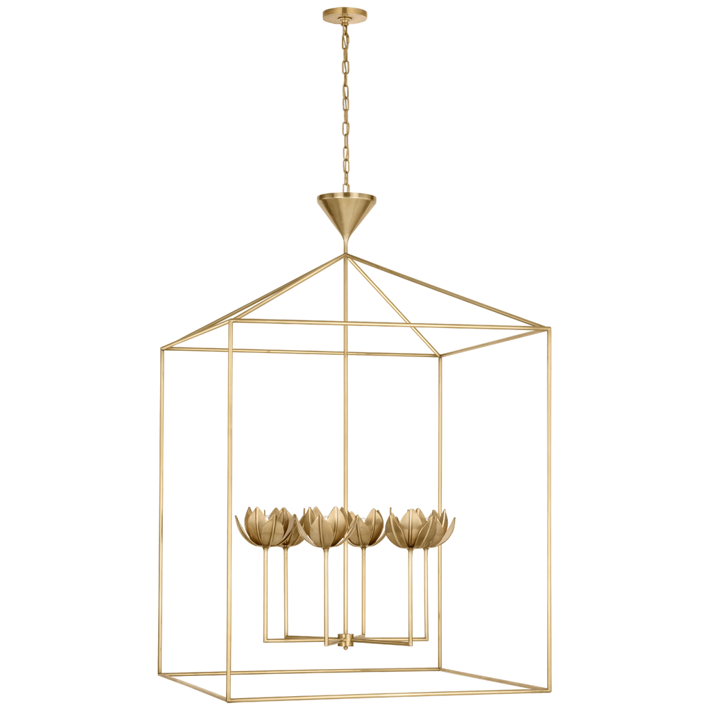 Alberto Grade Open Cage Lantern | Antique-Burnished Brass
