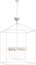 Alberto Grande Open Cage Lantern | Plaster White