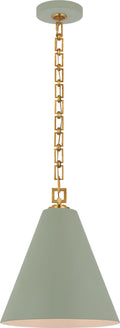 Theo 14" Pendant | Celadon and Gild