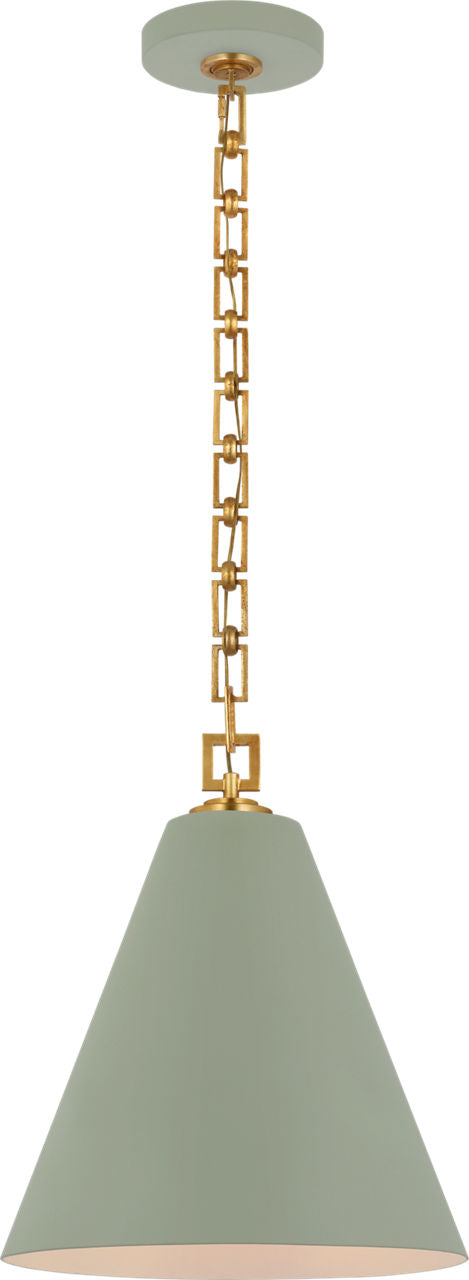 Theo 14" Pendant | Celadon and Gild