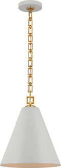 Theo 14" Pendant | Soft White and Gild