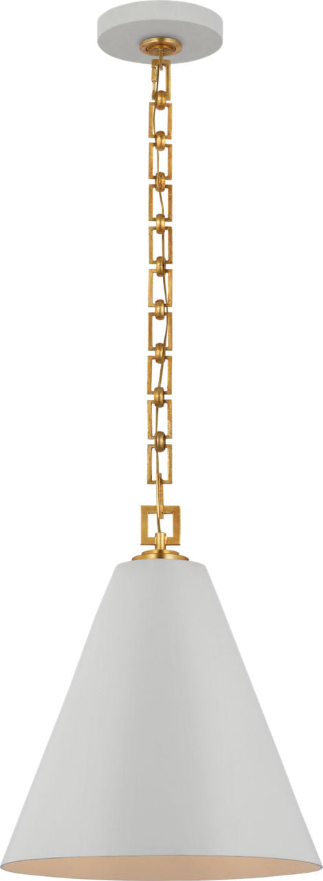 Theo 14" Pendant | Soft White and Gild
