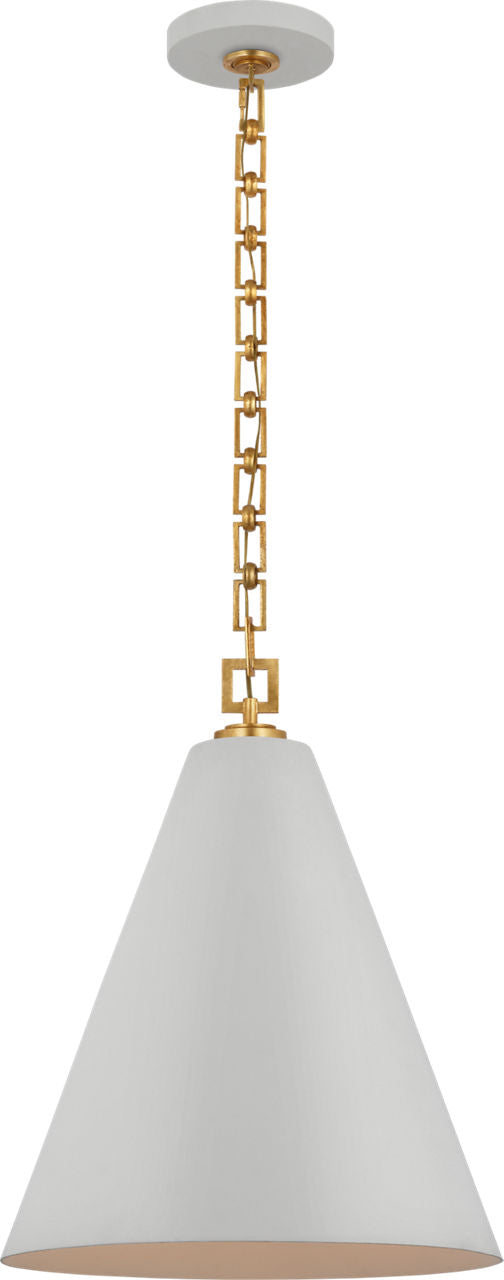 Theo 17" Pendant | Soft White and Gild