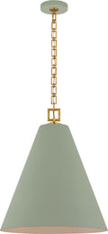 Theo 21" Pendant | Celadon and Gild