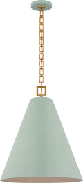 Theo 21" Pendant | Pale Blue and Gild