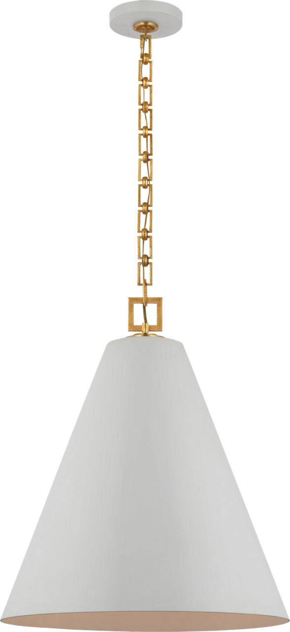 Theo 21" Pendant | Soft White and Gild