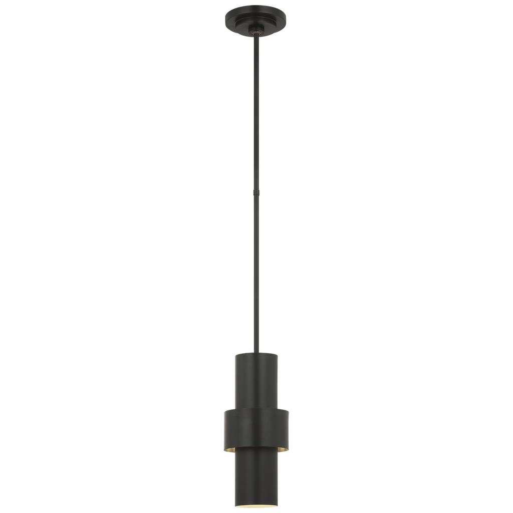 Chalmette 6" Layered Pendant | Aged Iron