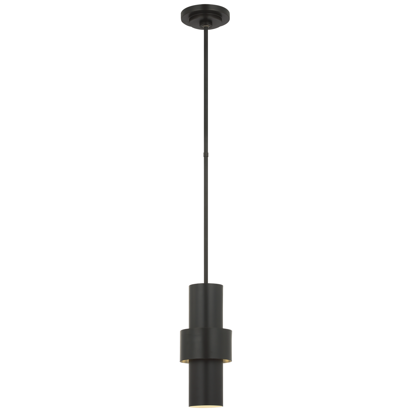 Chalmette 6" Layered Pendant | Aged Iron