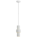 Chalmette 6" Layered Pendant | Plaster White