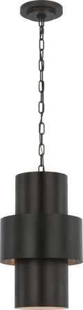 Chalmette 11" Layered Pendant | Aged Iron