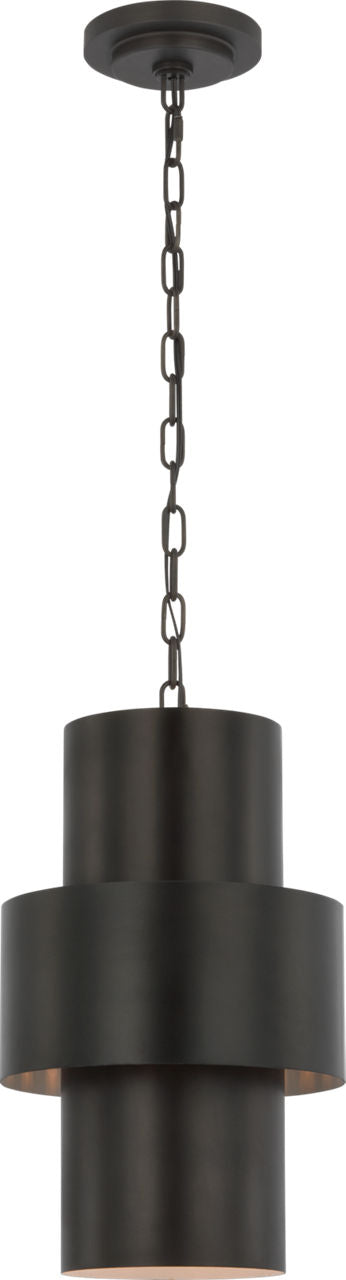 Chalmette 11" Layered Pendant | Aged Iron