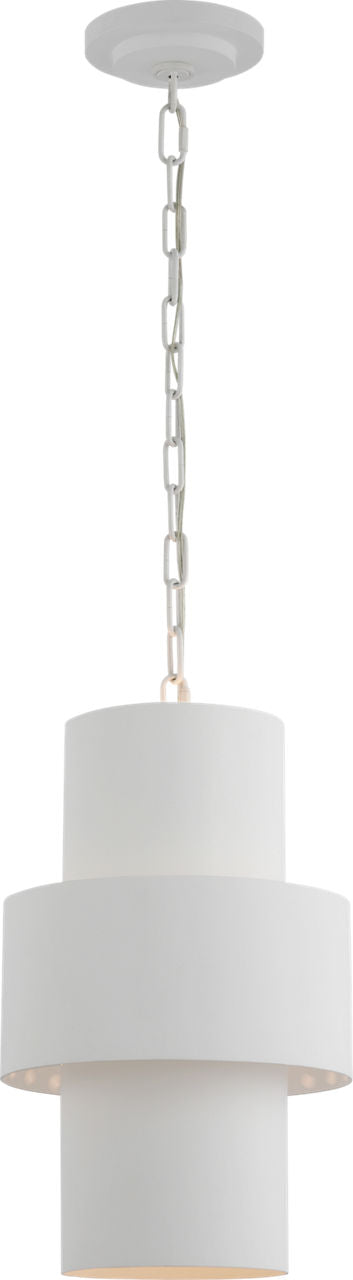 Chalmette 11" Layered Pendant | Plaster White