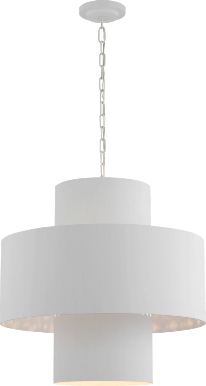 Chalmette 25" Layered Pendant | Plaster White