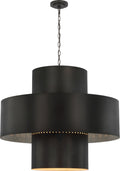 Chalmette 38" Layered Pendant | Aged Iron