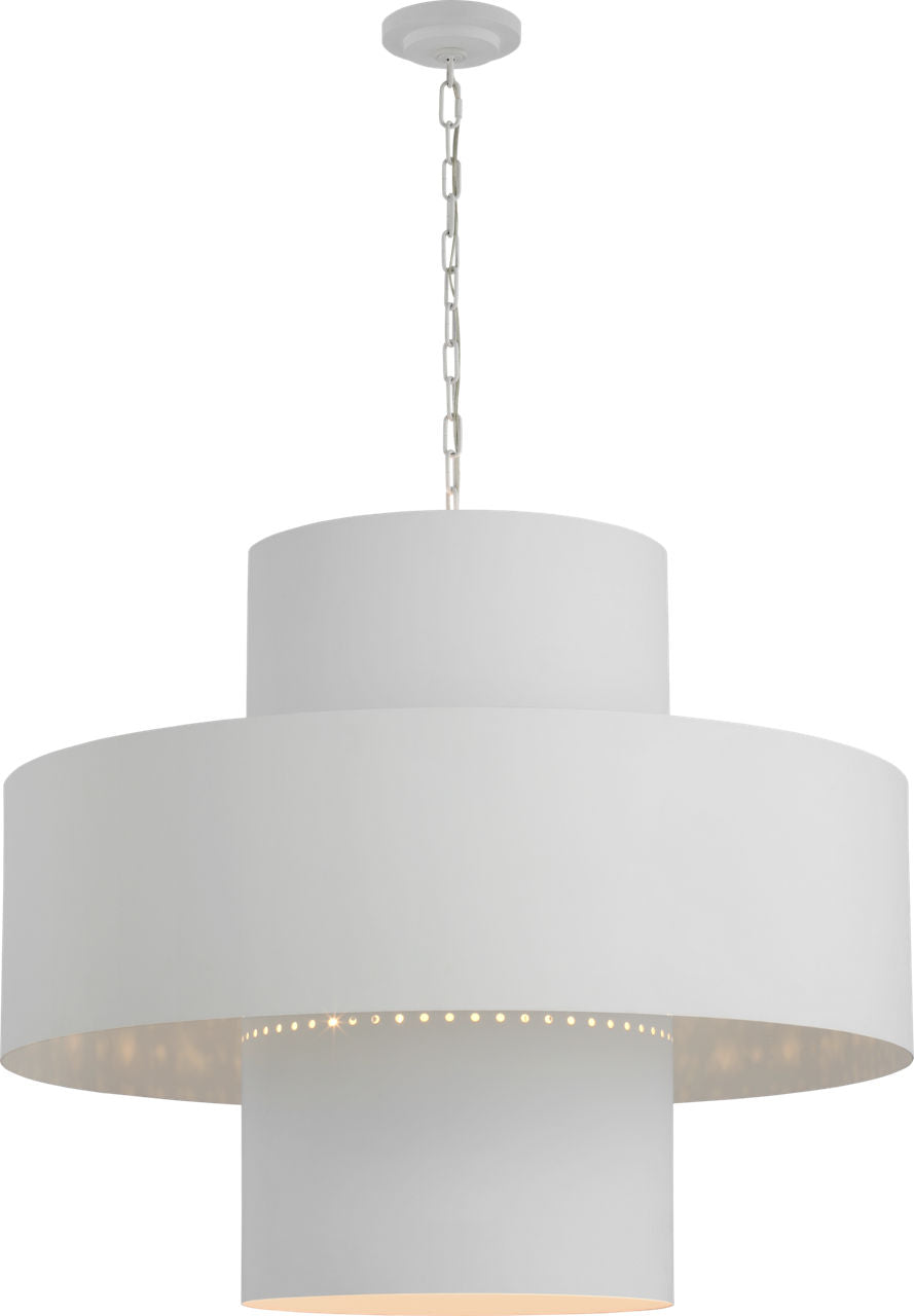 Chalmette 38" Layered Pendant | Plaster White