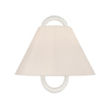 Jojo 11.75'' Vibrant Gold + Matte White Sconce