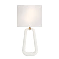 Jori 10'' Aged Brass + Matte White Sconce