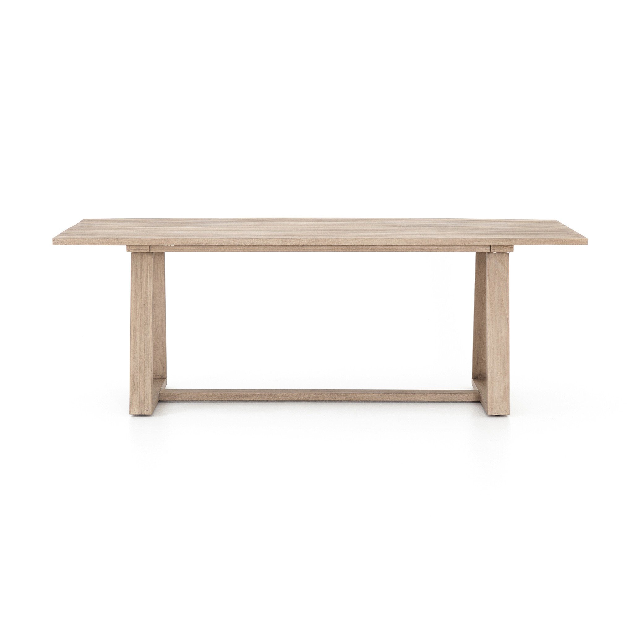 Atherton Outdoor Dining Table - Washed Brown-FSC