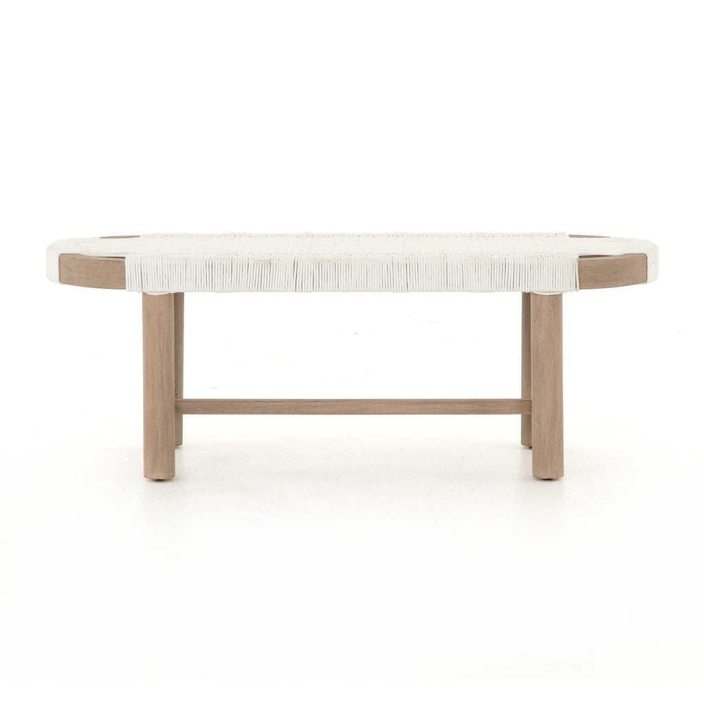 Sumner Outdoor Bench - White Rope