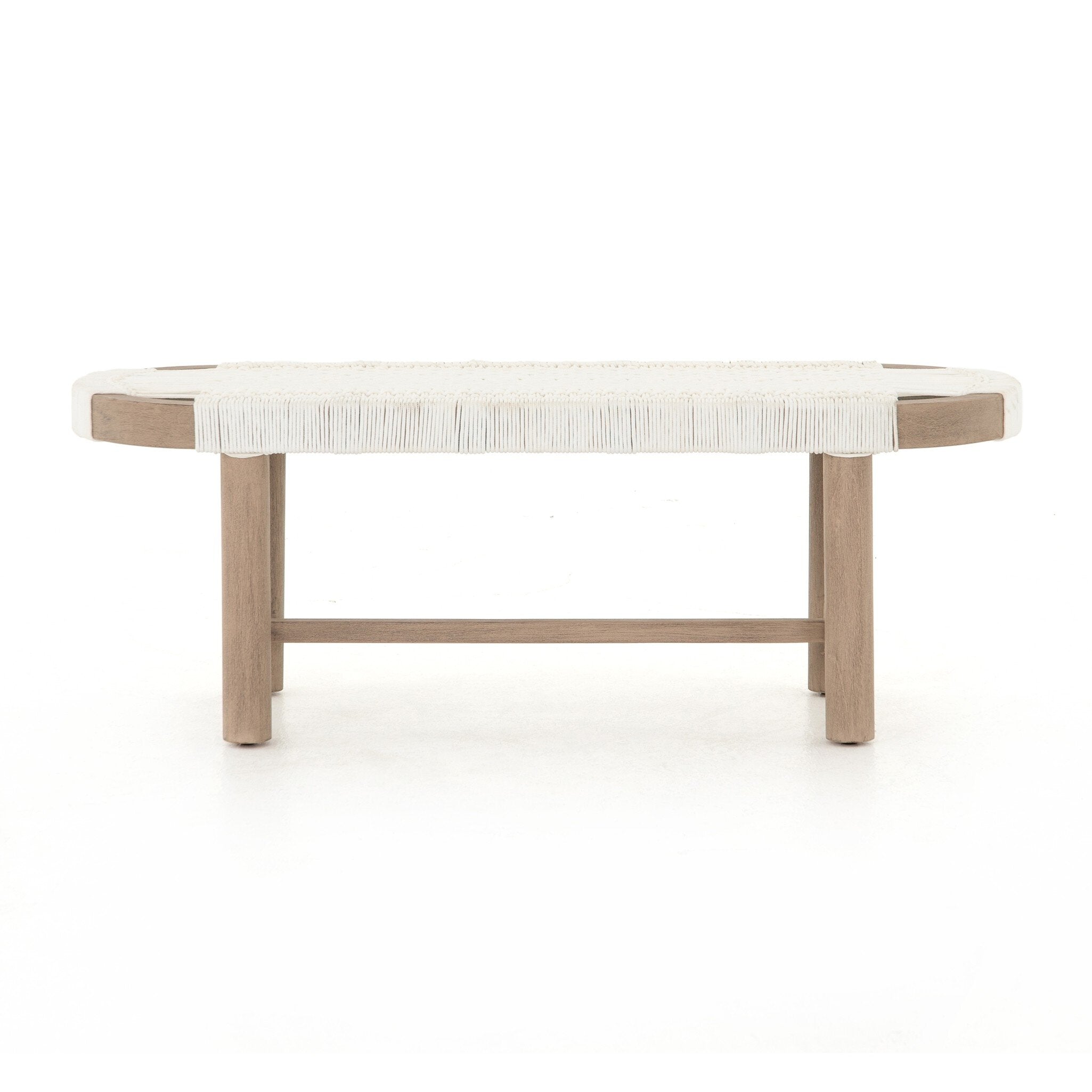 Sumner Outdoor Bench - White Rope