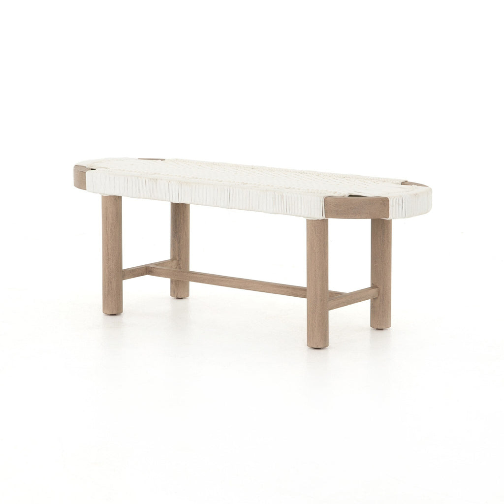 Sumner Outdoor Bench - White Rope