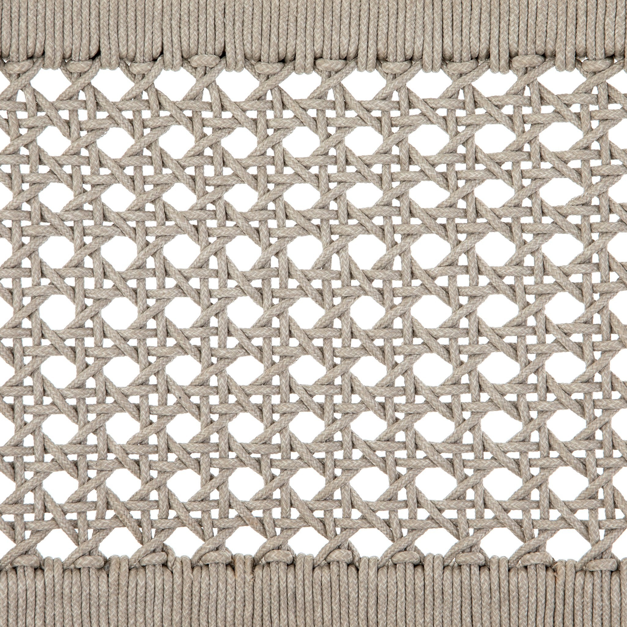 Delmar Outdoor Dining Chair - Ivory Rope | Washed Brown