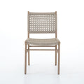 Delmar Outdoor Dining Chair - Ivory Rope | Washed Brown