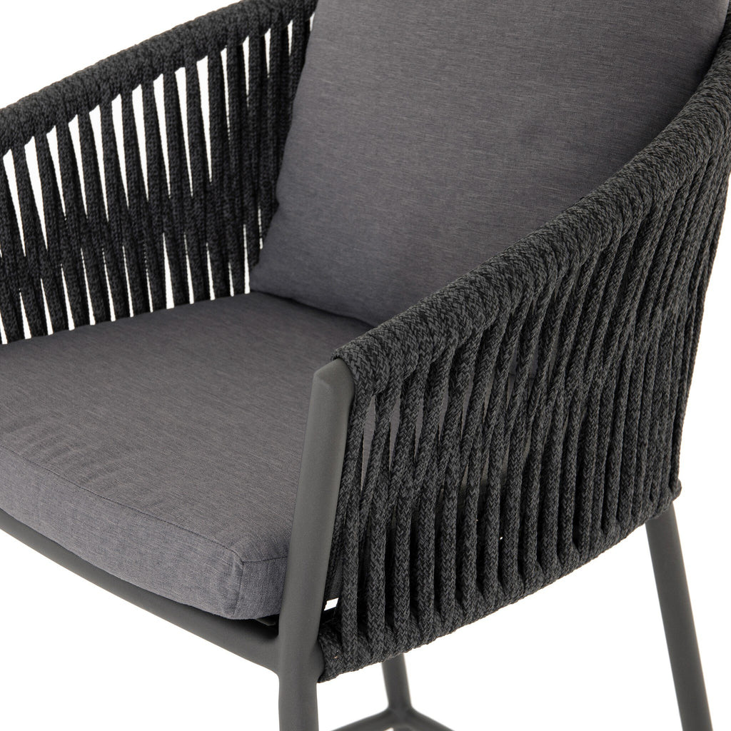Porto Outdoor Bar Stool - Venao Charcoal