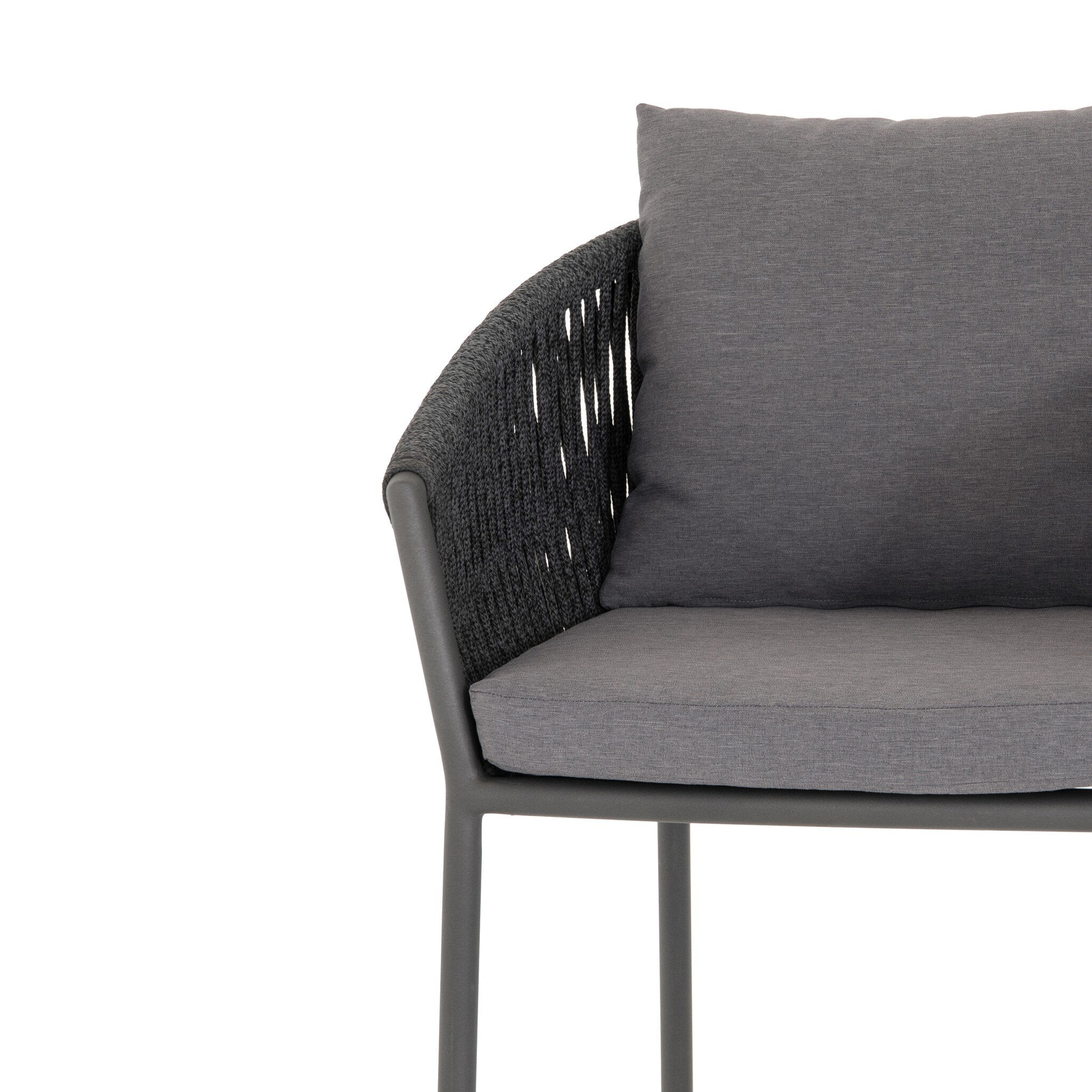 Porto Outdoor Bar Stool - Venao Charcoal
