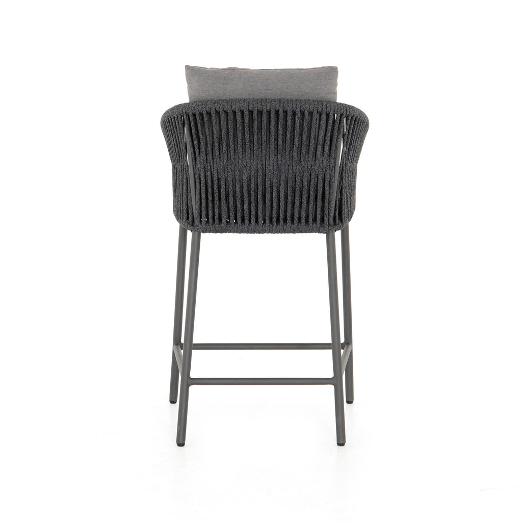 Porto Outdoor Counter Stool - Venao Charcoal