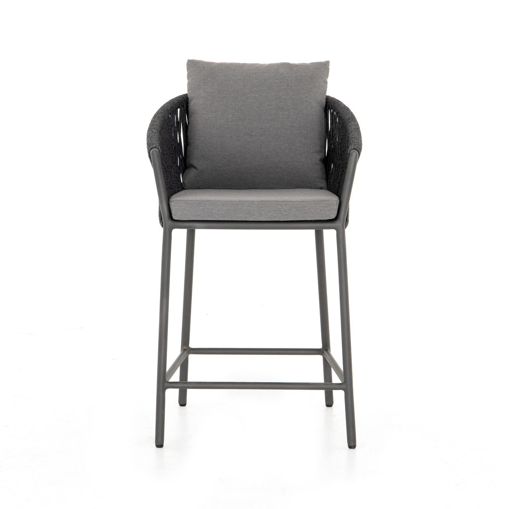 Porto Outdoor Counter Stool - Venao Charcoal