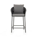 Porto Outdoor Counter Stool - Venao Charcoal