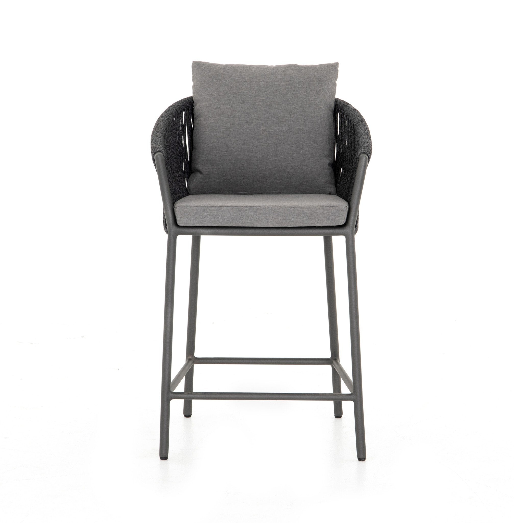 Porto Outdoor Counter Stool - Venao Charcoal