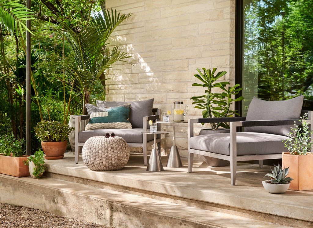 Sherwood Outdoor Chair, Washed Brown - Venao Grey