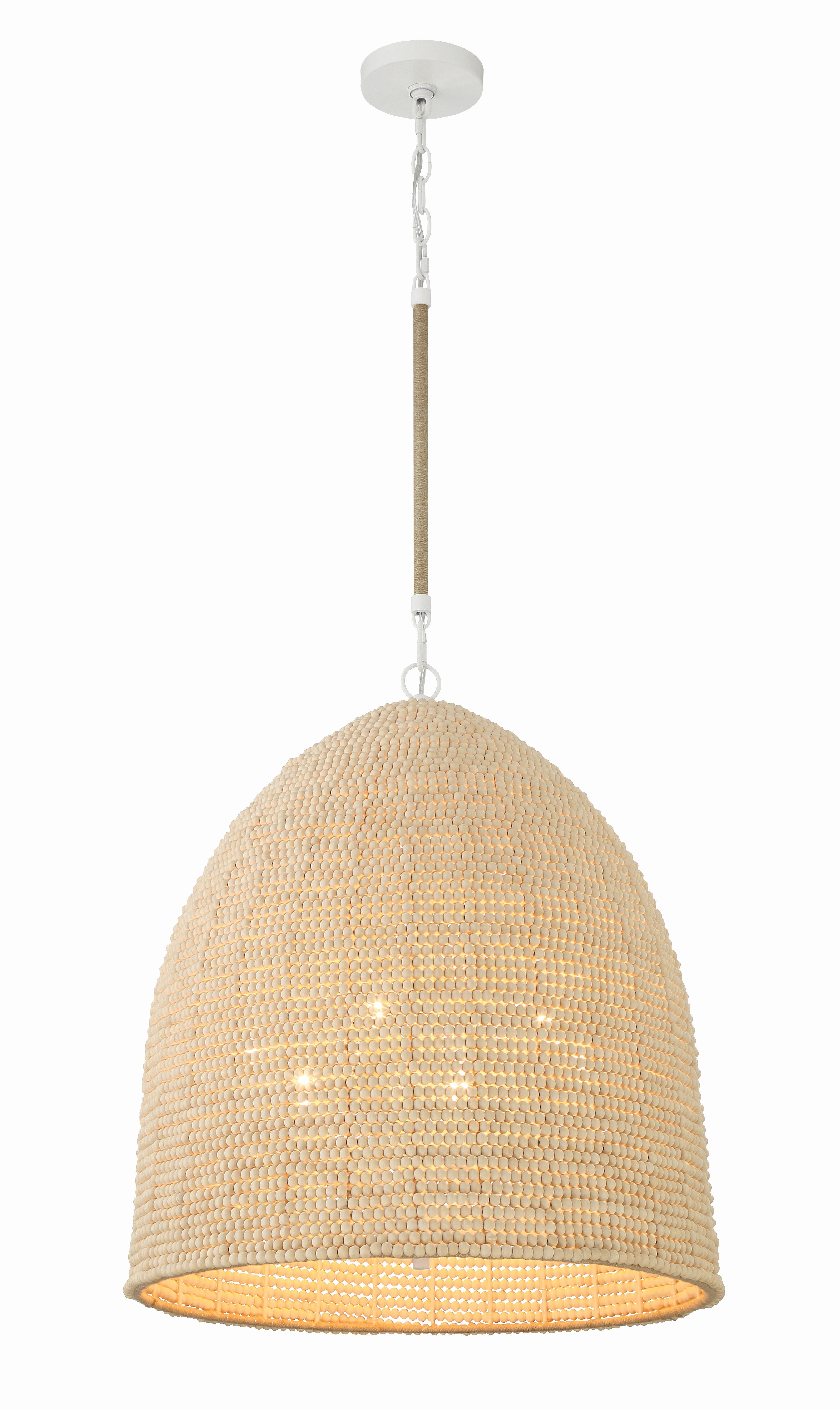 Jasper 20'' Matte White Pendant