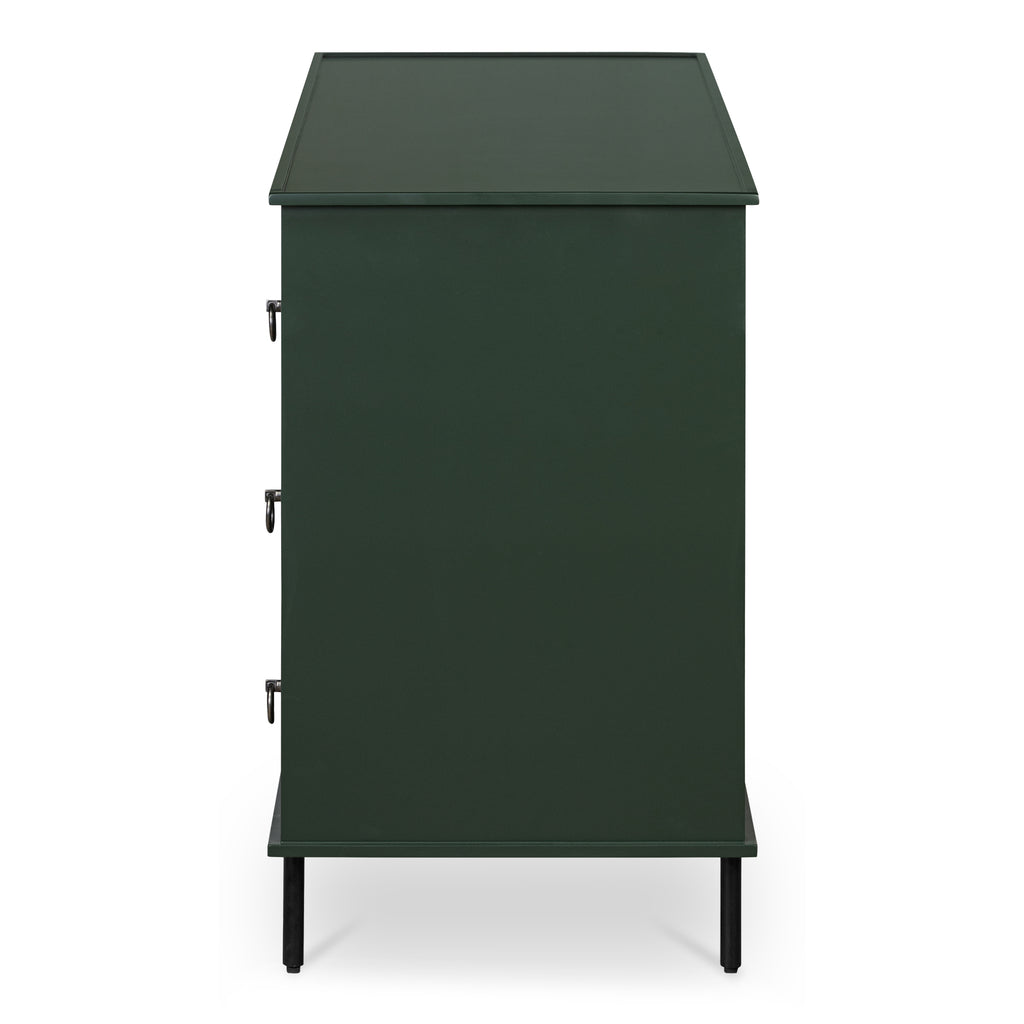 Reagan 6 Drawer Dresser Deep Green