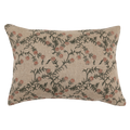 Jaimala Coral on Natural Pillow