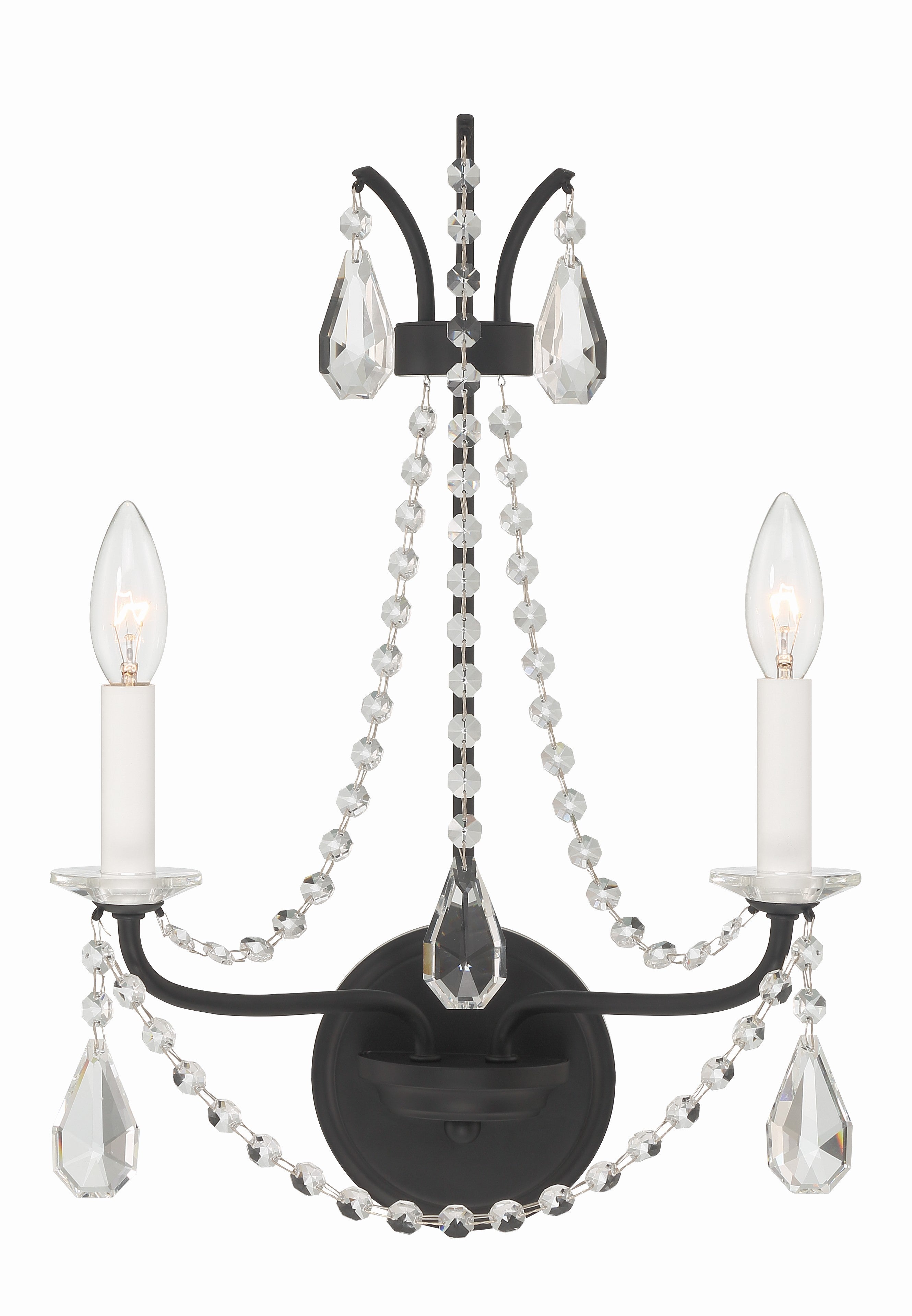 Karrington 12.5'' Matte Black Sconce