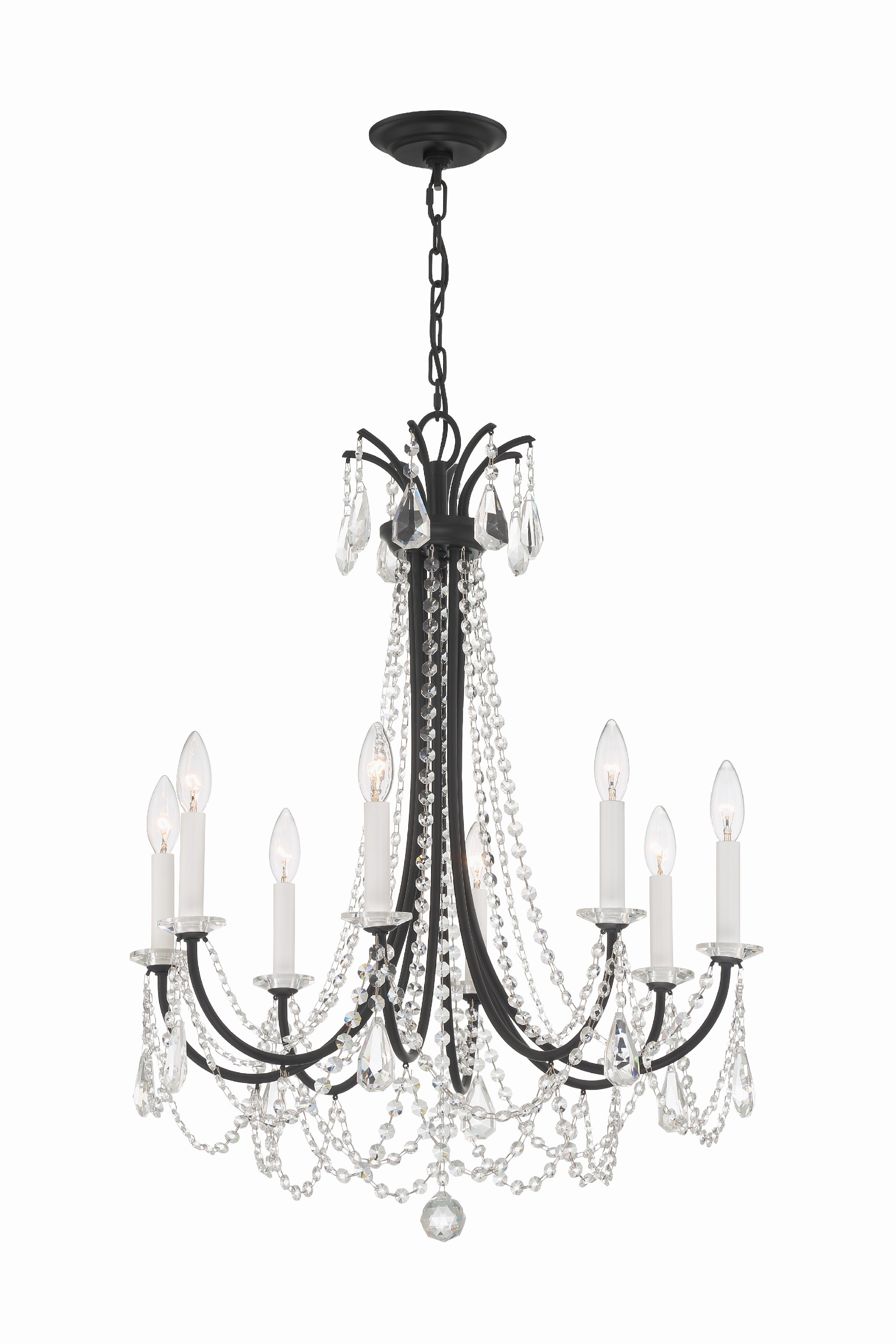 Karrington 26'' Matte Black Chandelier