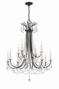 Karrington 30'' Matte Black Chandelier