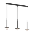 Nodes Small Linear Pendant Midnight Black