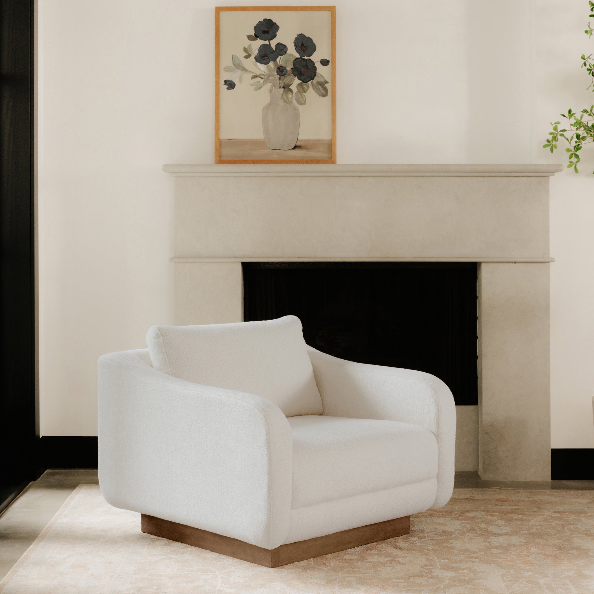 Keane Lounge Chair Cream