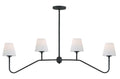 Keenan 48'' Black Forged Linear Chandelier