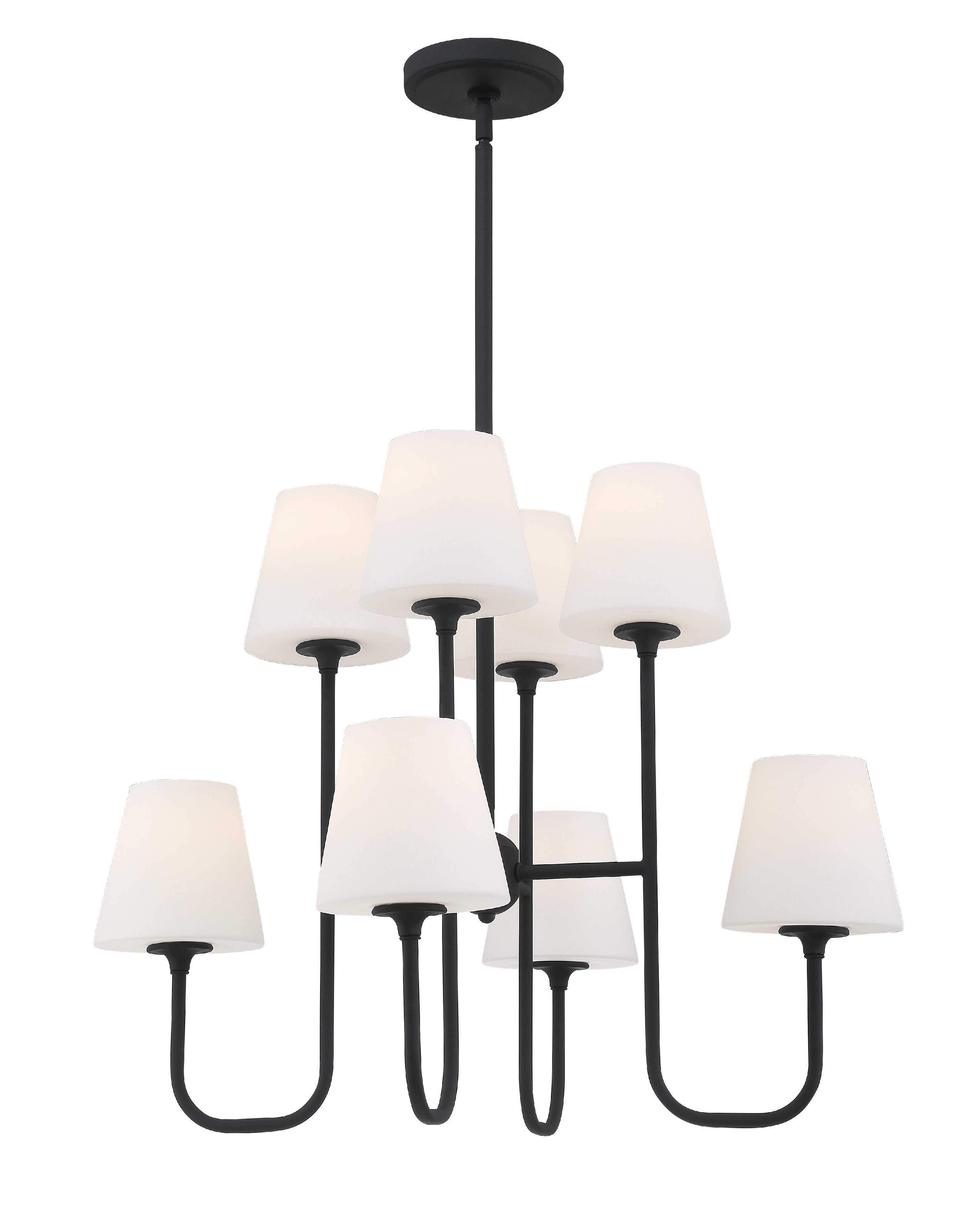 Keenan 28'' Black Forged Chandelier
