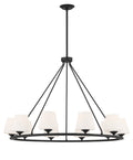 Keenan 42'' Matte Black Chandelier