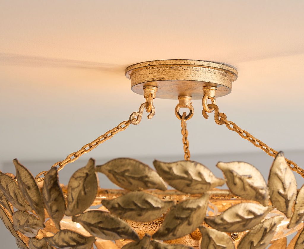 Kelan Semi Flush Mount Antique Gild