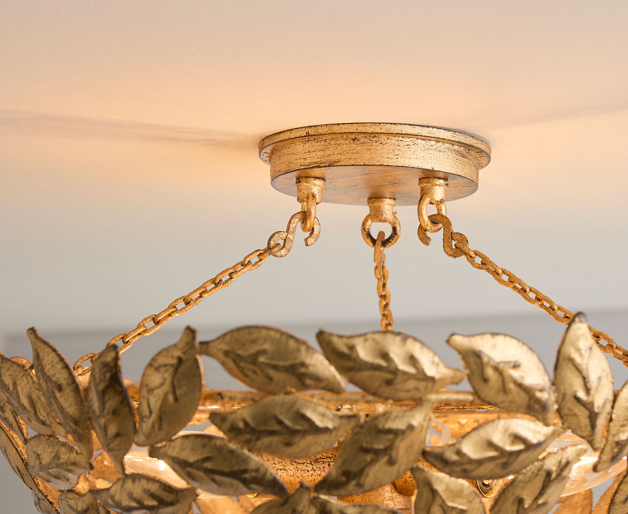 Kelan Semi Flush Mount Antique Gild