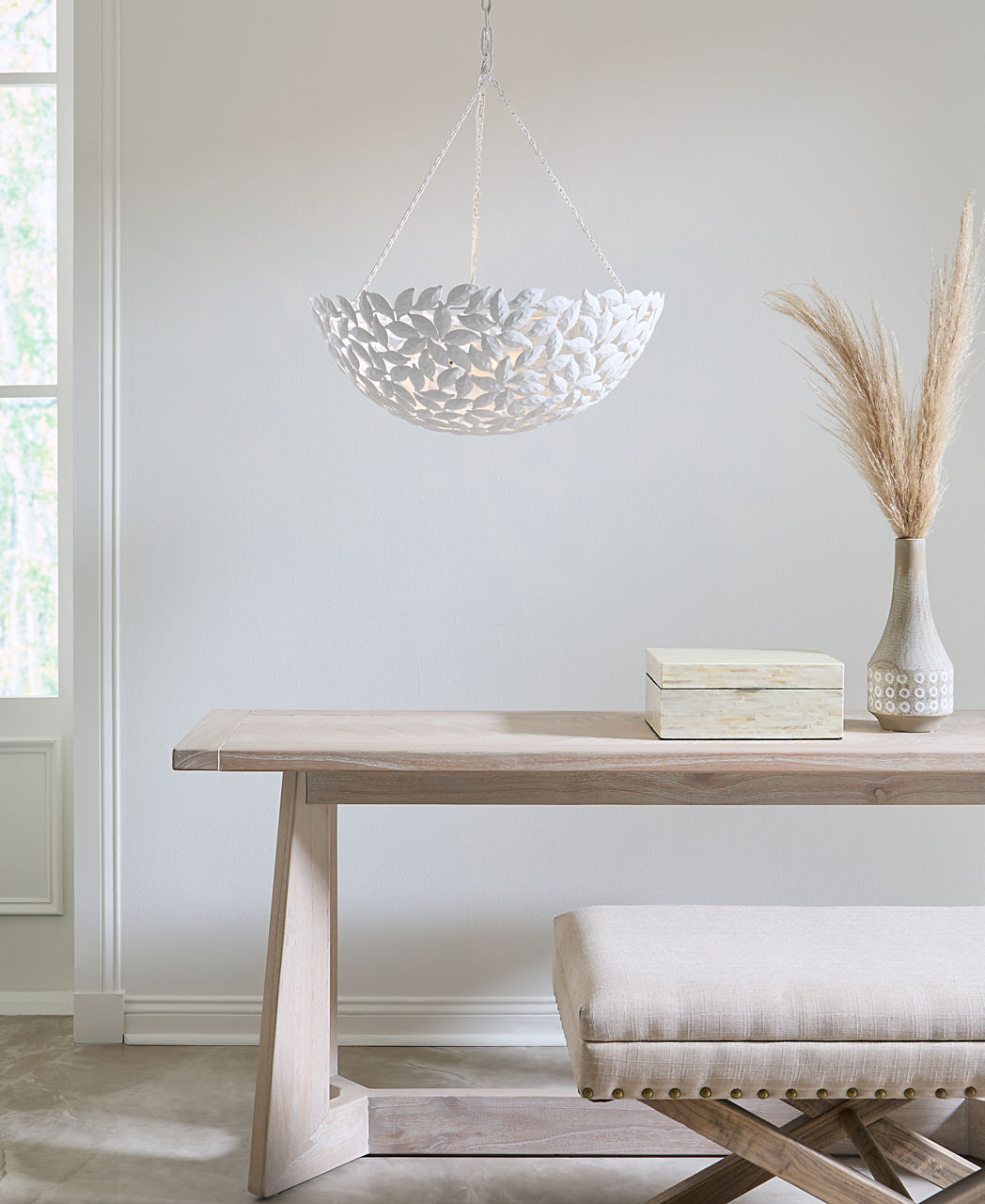 Kelan Large Pendant Textured White