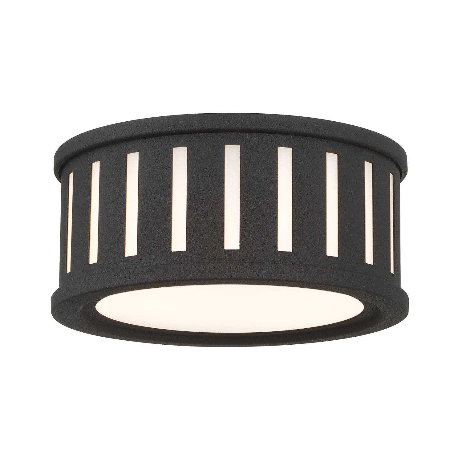 Kendal 9.5'' Black Forged Flush Mount
